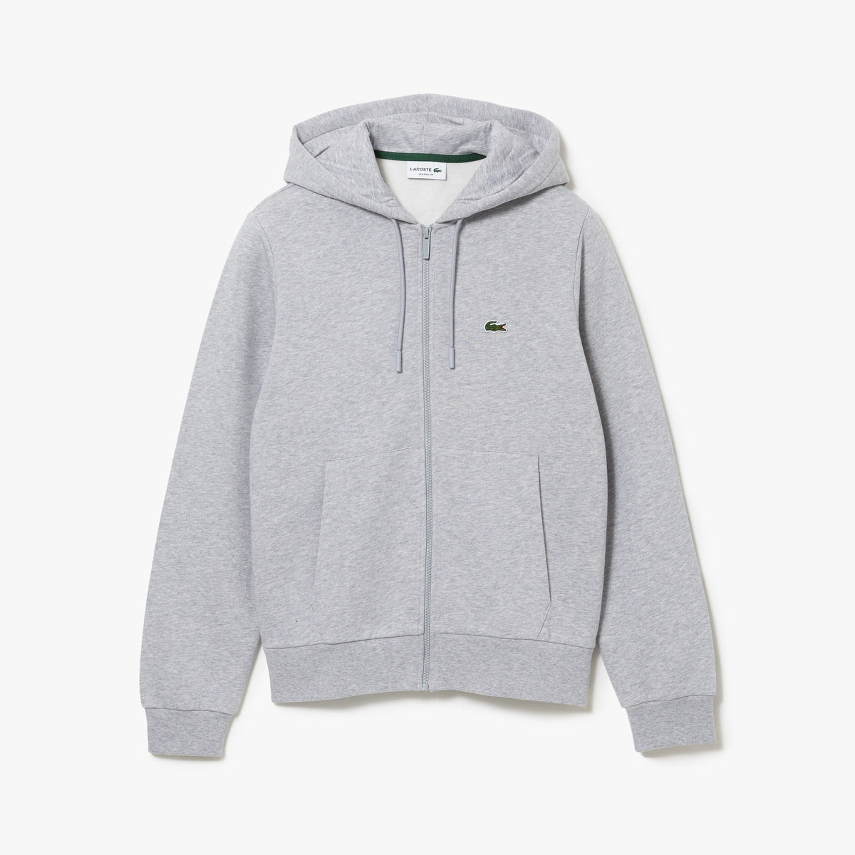 Lacoste (SH9626) - Kangaroo Pocket Fleece Sweatshirt - Grey Chine-CCA