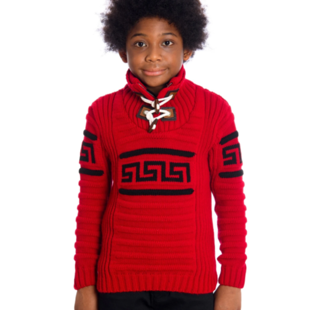 LCR Kids Sweater-Red -6335
