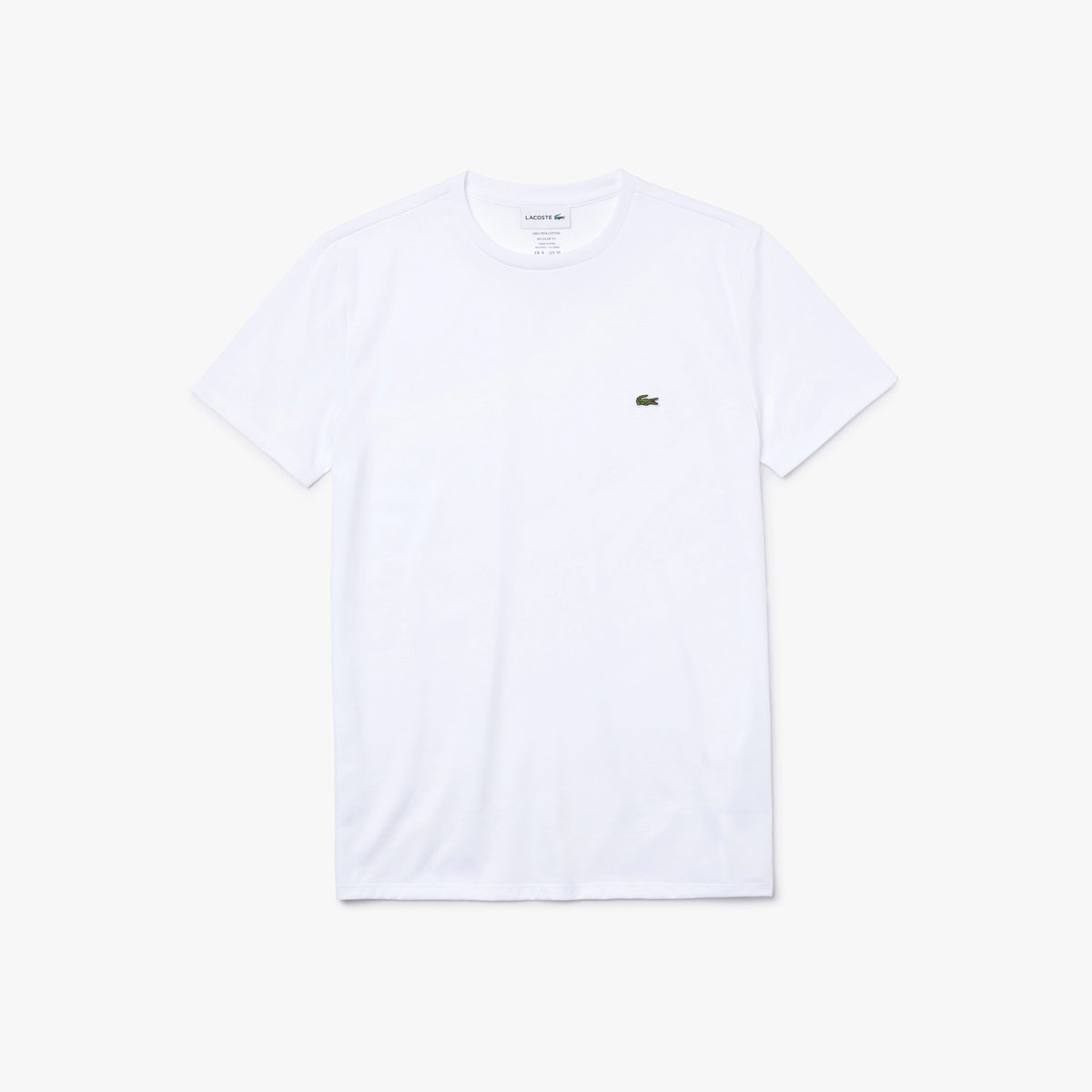 Men's Crew Neck Pima Cotton Jersey T-shirt - White 001  ( TH6709 )