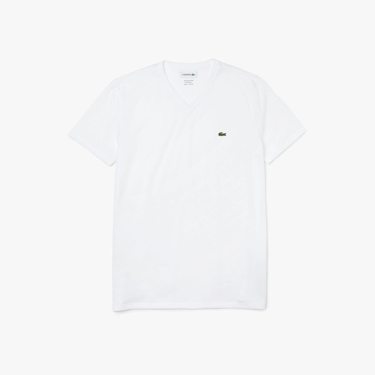 Men's V-neck Pima Cotton Jersey T-shirt - White