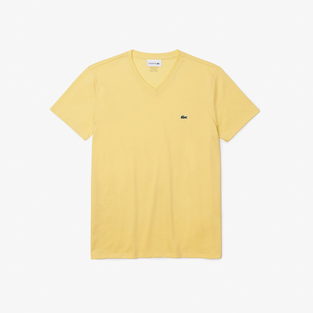 Men's V-neck Pima Cotton Jersey T-shirt - Yellow