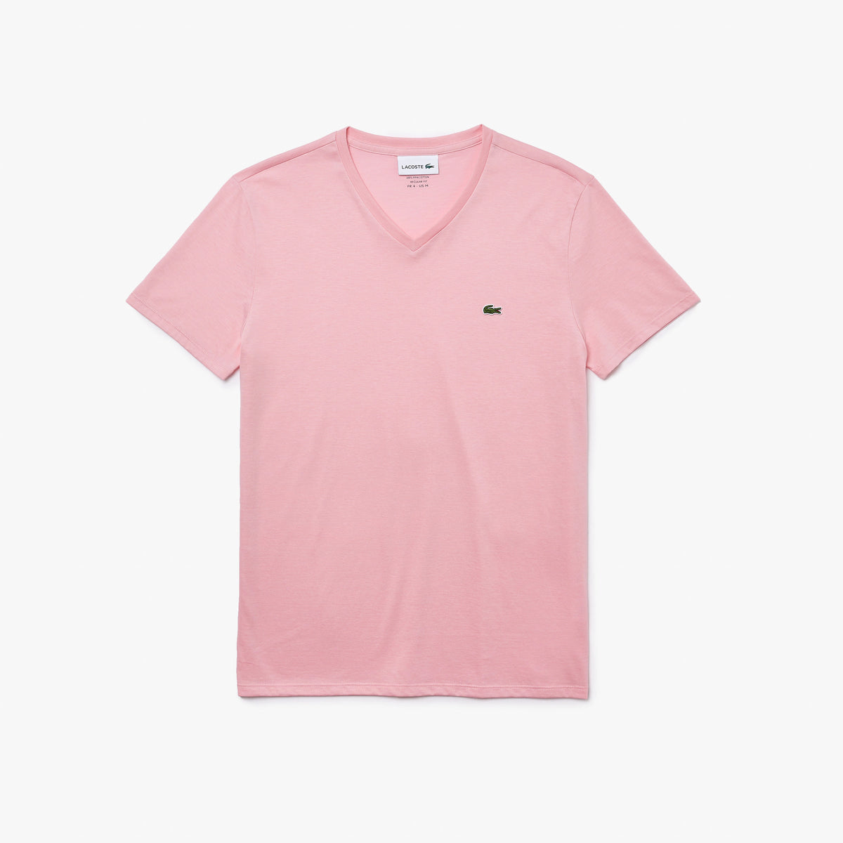 Men's V-neck Pima Cotton Jersey T-shirt - Pink