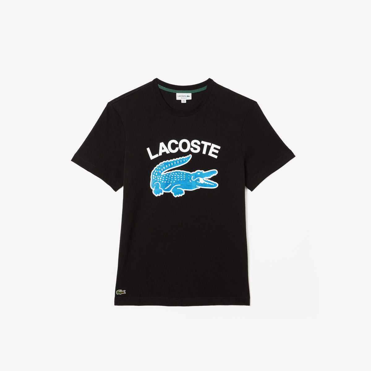 Men's Lacoste (TH9681) - Black 031 - Regular Fit XL Crocodile Print T-shirt
