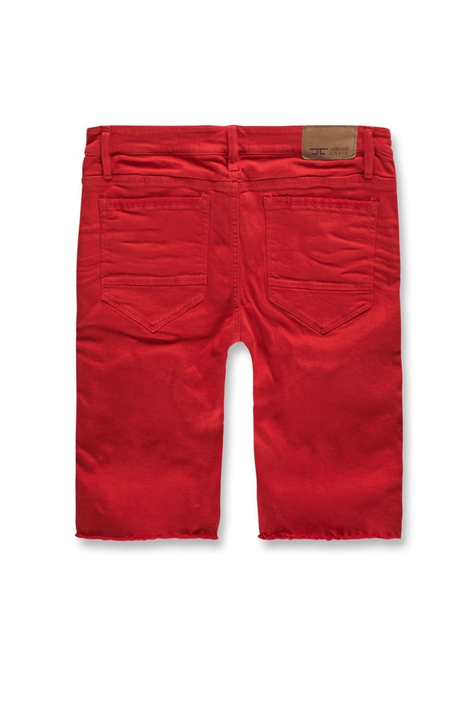 Jordan Craig - Rebel Moto Twill Shorts-Red - J3172S