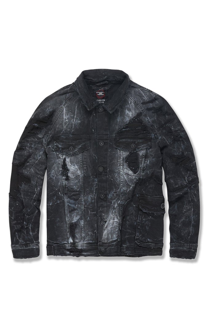 Jordan Craig  - Ambition Denim Trucker Jacket - Industrial Black - 91559