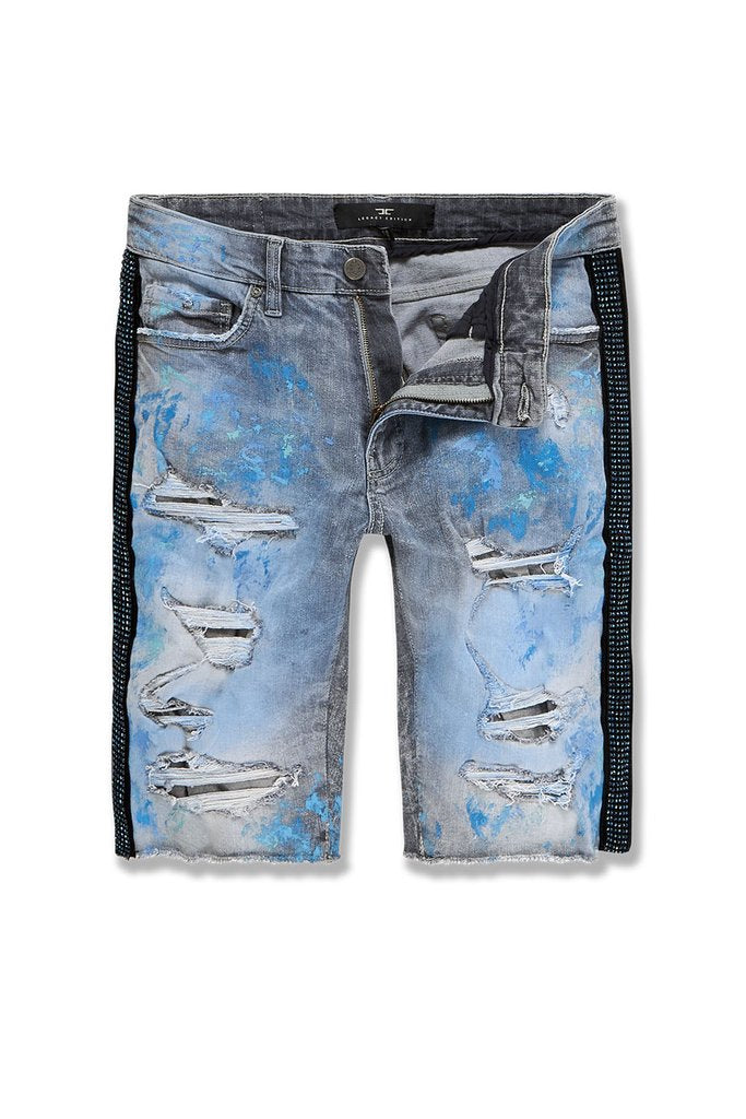 Jordan Craig - Vegas Striped Denim Shorts - Blue Wave (J3167S)