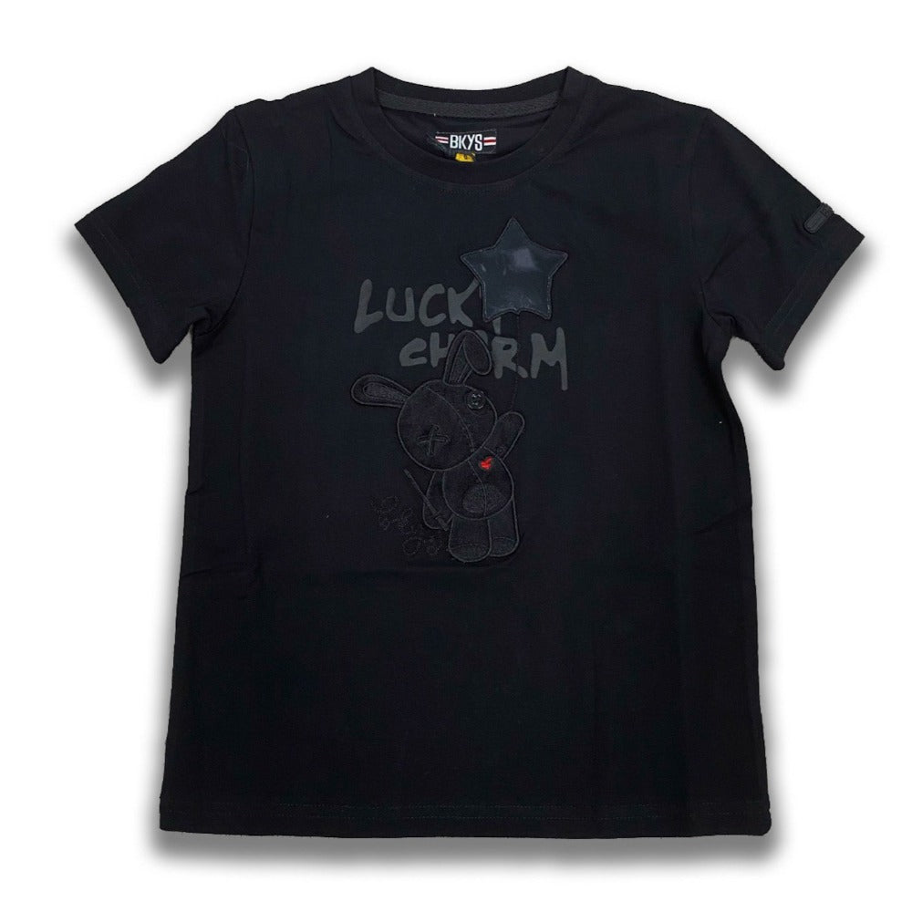 Kids Lucky Star Tee-Black