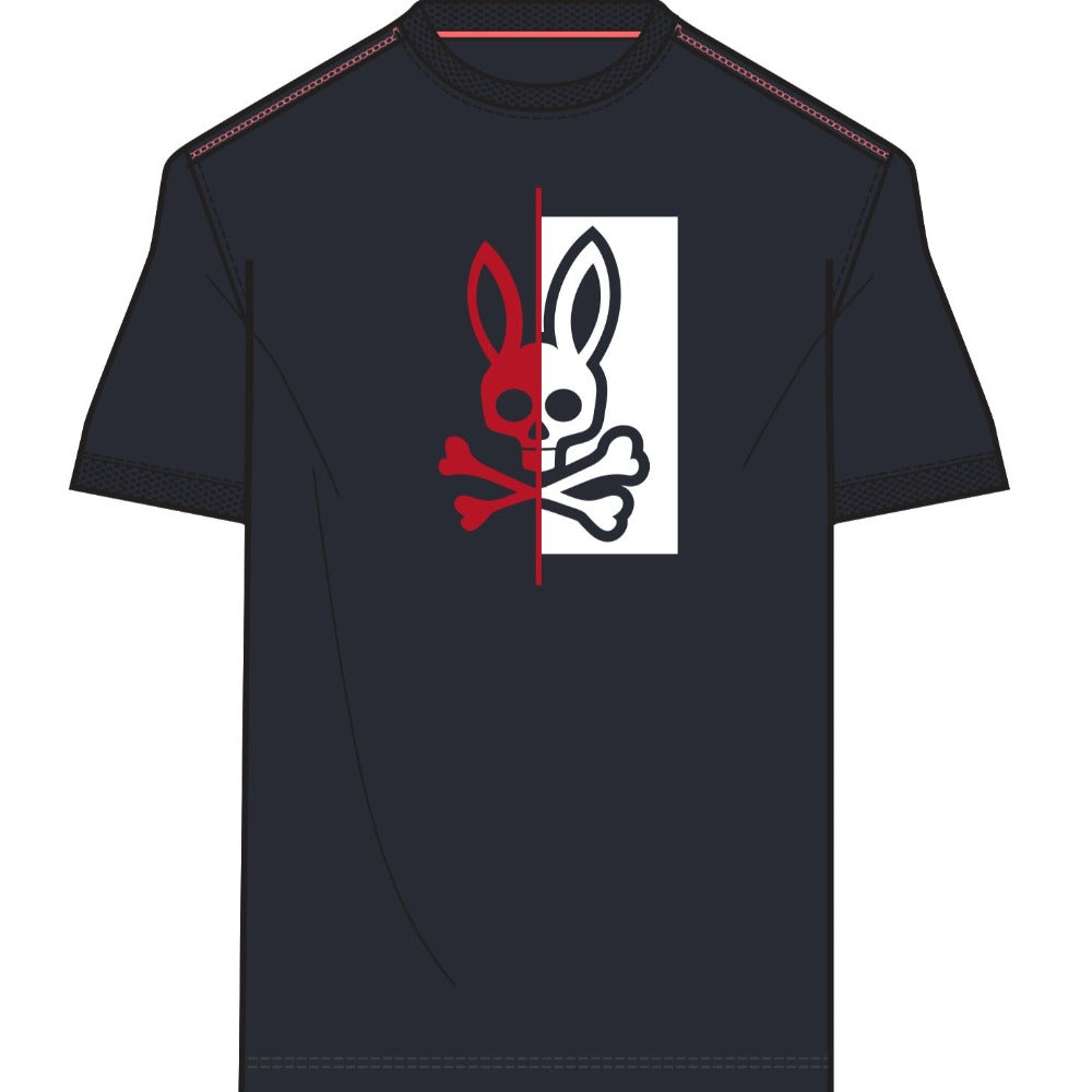 Psycho Bunny-Men's Dovedale Graphic Tee-Navy