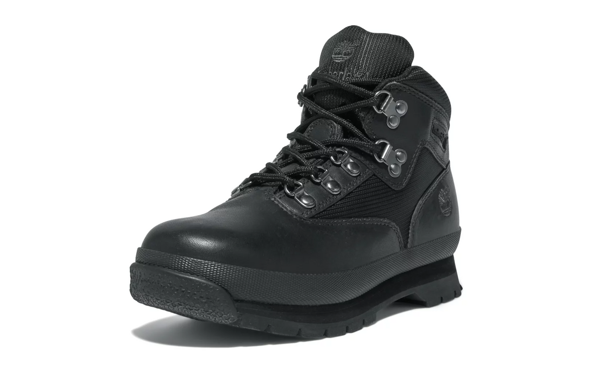 Junior Euro Hiker Boots-Black Full-Grain