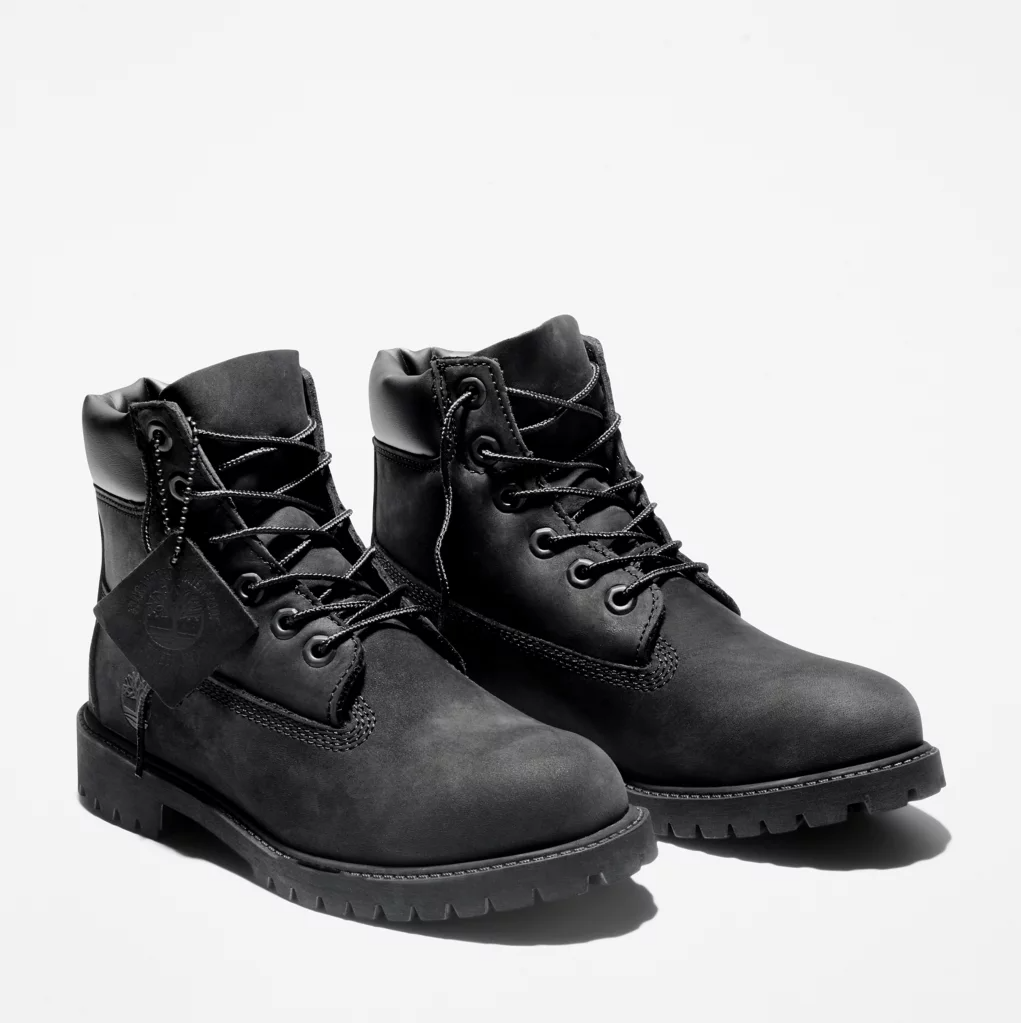 Junior Timberland Premium 6-Inch Waterproof Boots - Black Nubuck