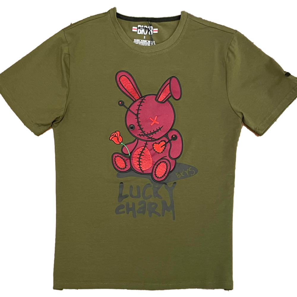 Lucky Charms Tee-Olive