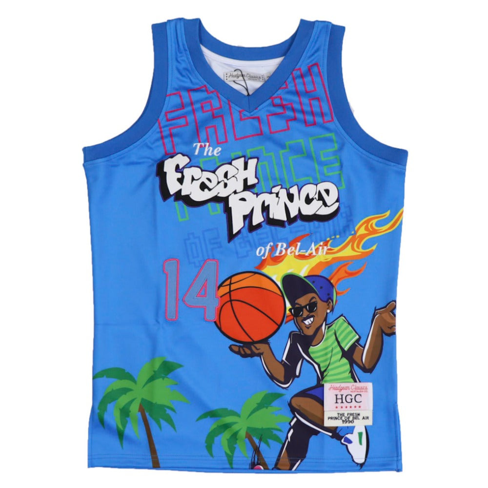 The Fresh Prince Of Bel Air Basketball Jersey-Aqua