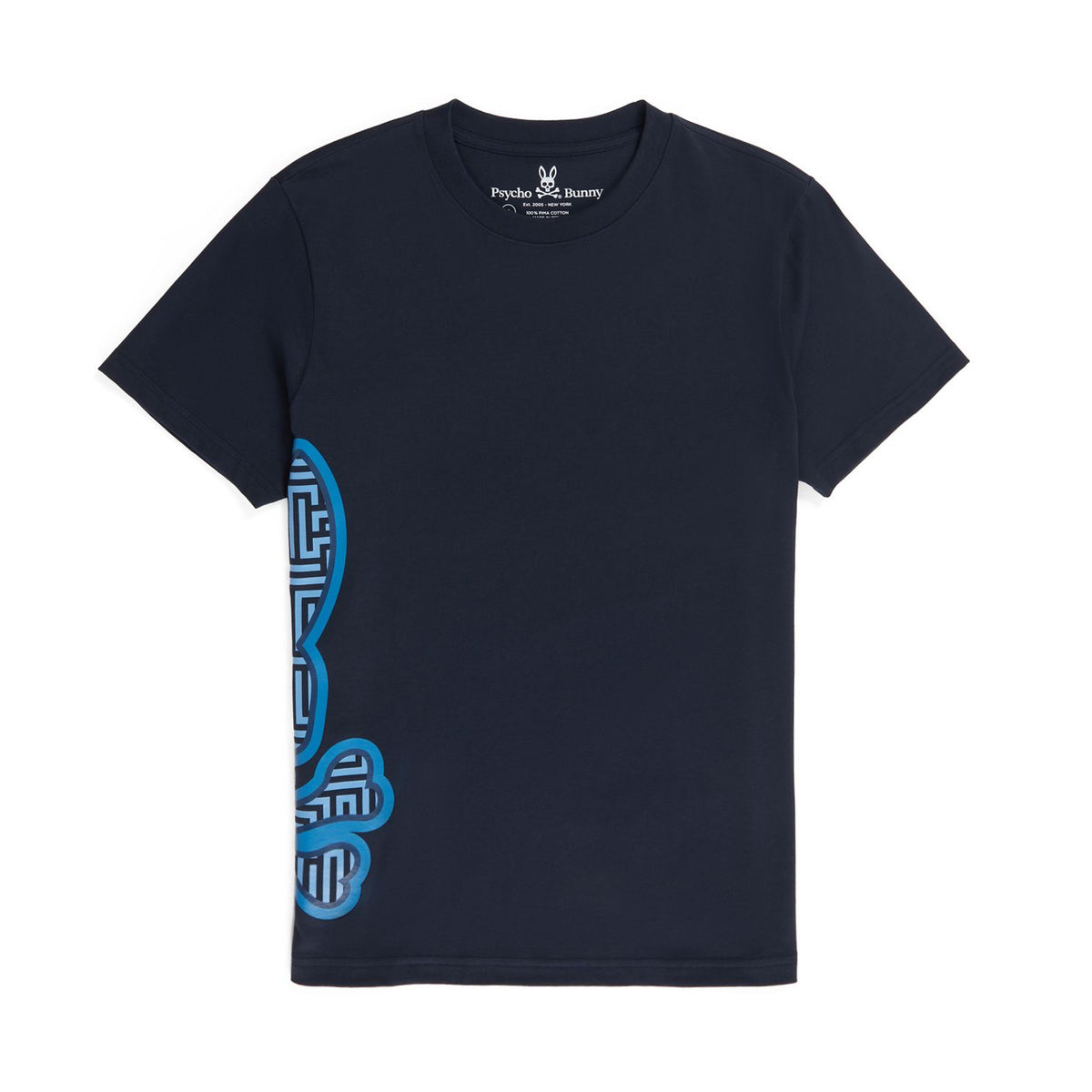 Mens Dammes Graphic Tee - Navy