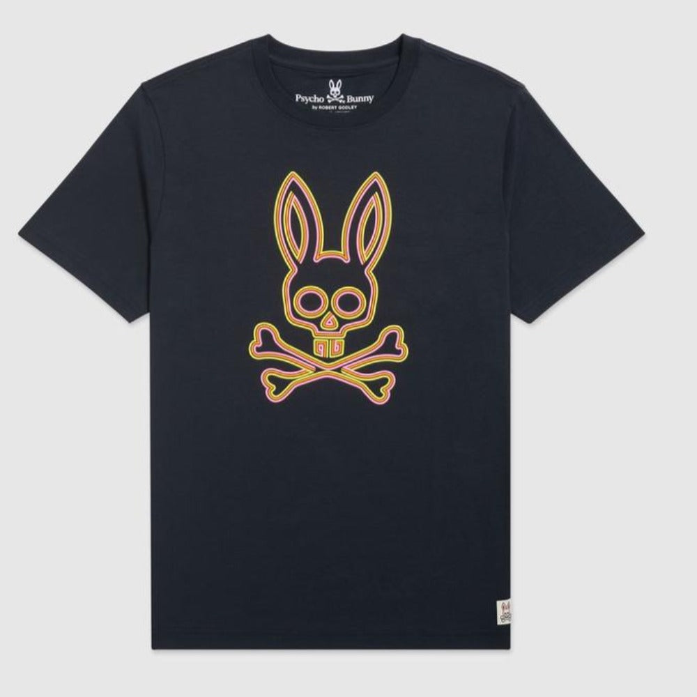 Psycho Bunny Men's Nevis Graphic Tee - Navy