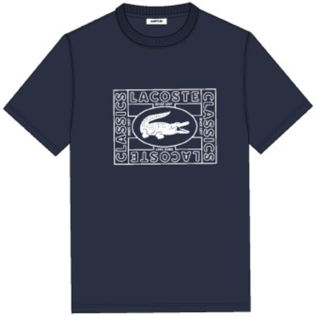 LaCoste-Large Stamp Badge-Navy-TH5097