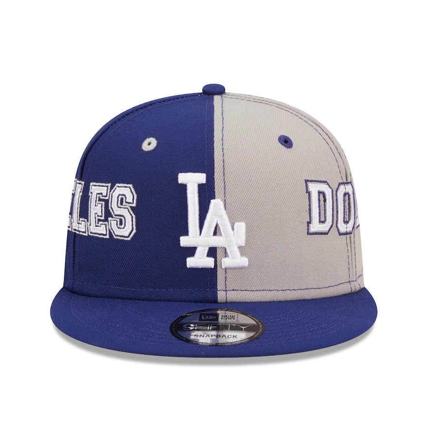 New Era - Los Angeles Dodgers Royal/Gray Team Split Snapback