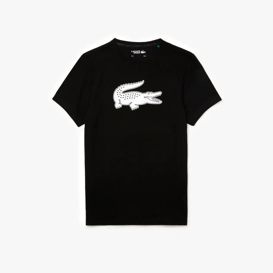 Men's SPORT 3D Print Crocodile Breathable Jersey T-shirt - Black / White - TH2042