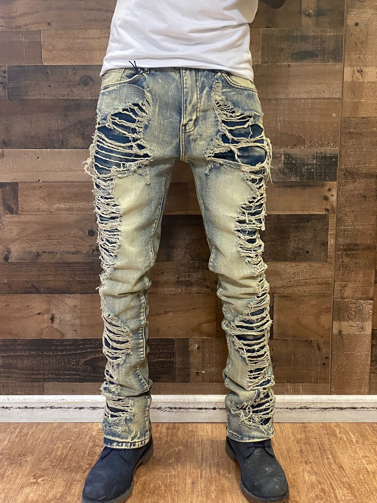 Waimea - Ripped Jeans - Vintage Wash