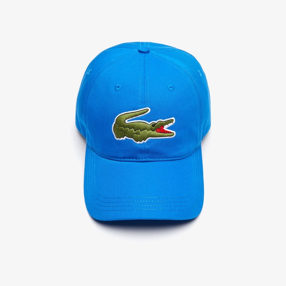 LaCoste-Men's Oversized-Croc Cap-Blue • L61-RK4711-51