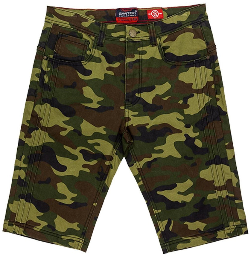 Switch-Basic Twill Shorts-Camo