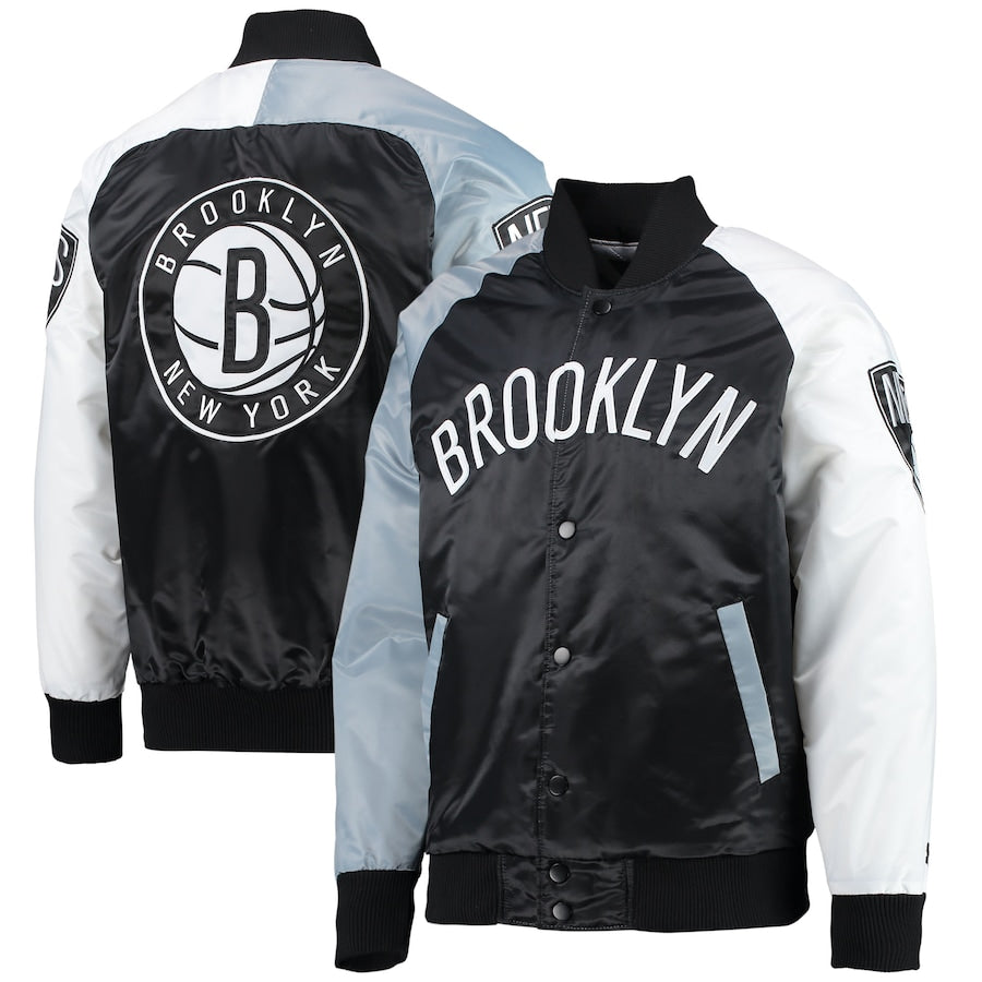 Brooklyn Nets  Tricolor Remix Full-Snap Jacket