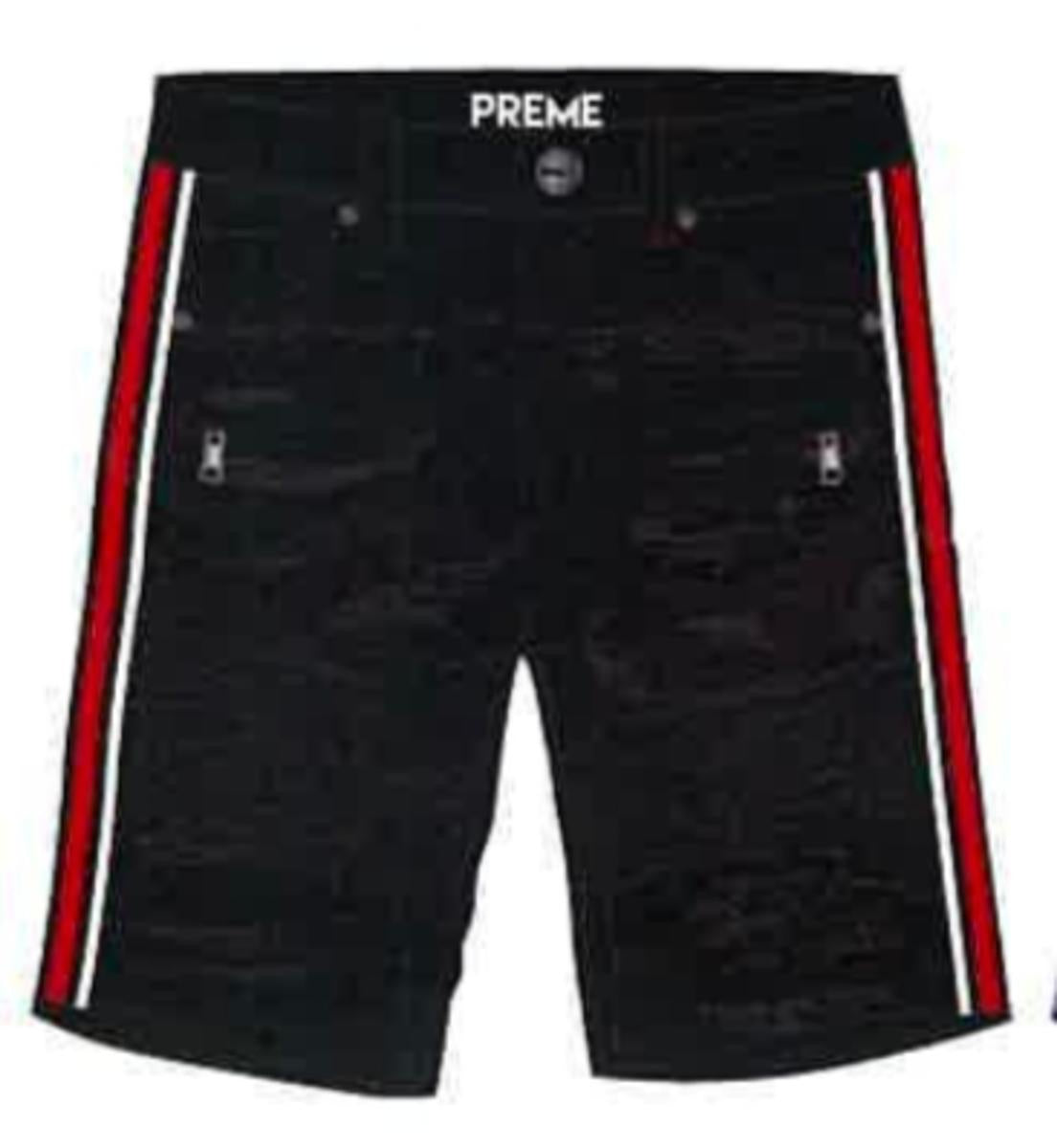 Preme-Black/Red Shorts-Black-PR-WB-351