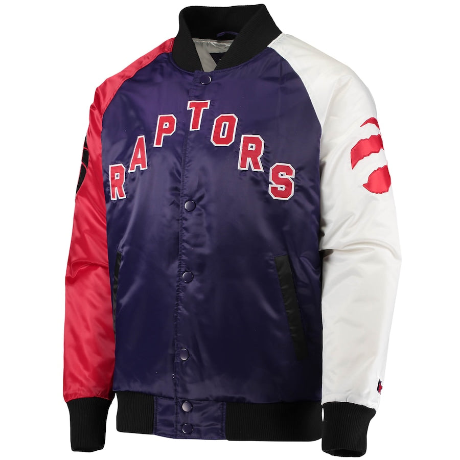 Toronto Raptors Starter Tricolor Remix Full-Snap Jacket