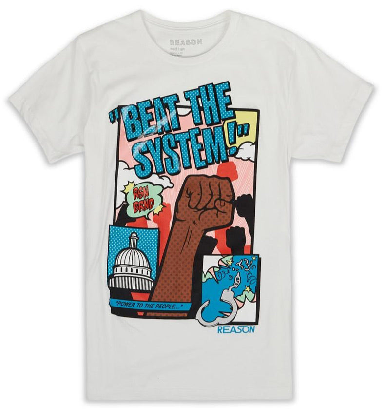 Reason Clothing-Beat The System Tee-White