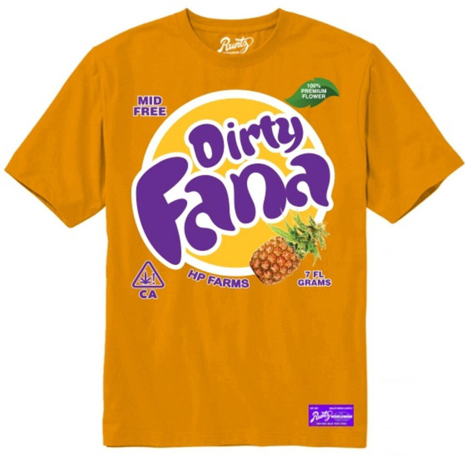 Runtz-Dirty Fana Tee-Orange