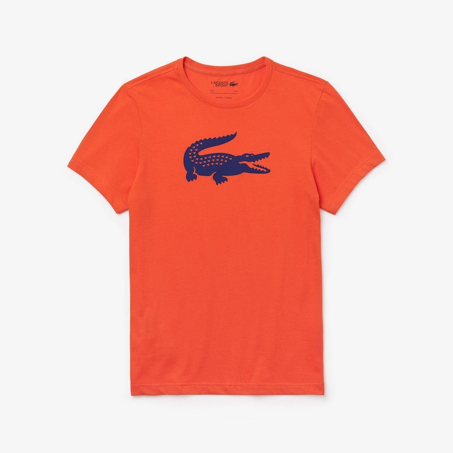 LaCoste-Men’s SPORT Crew Neck Ultra Dry T-shirt-Red/Blue • XRN-TH3377