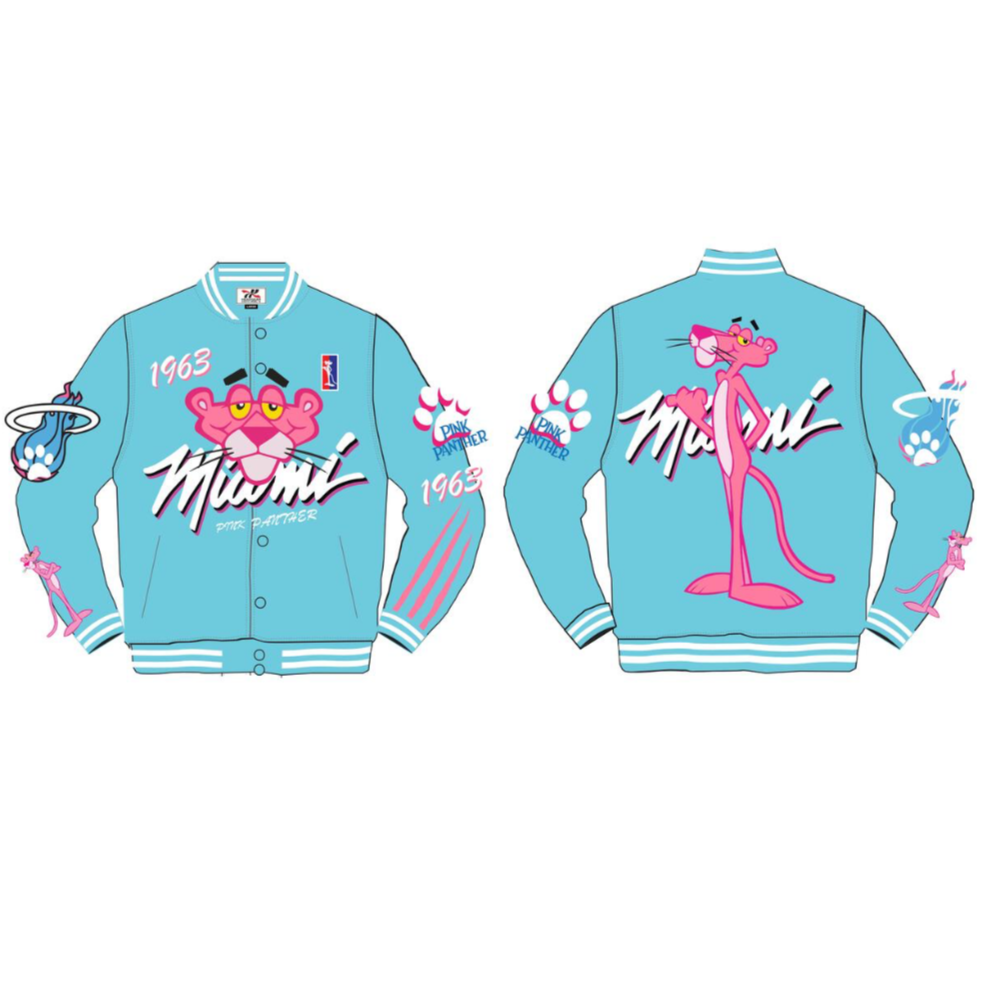 Headgear Classic-Pink Panther Satin Jacket-Miami Blue