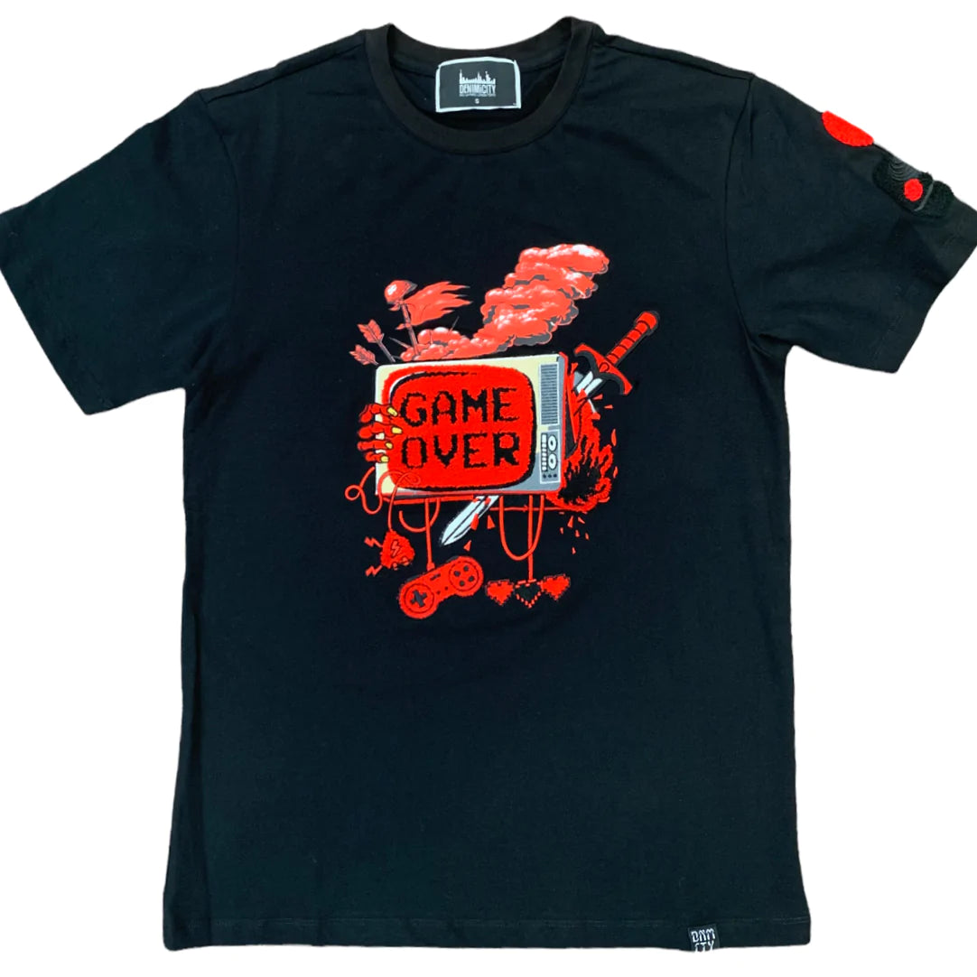 Game Over Tee - Black/Red