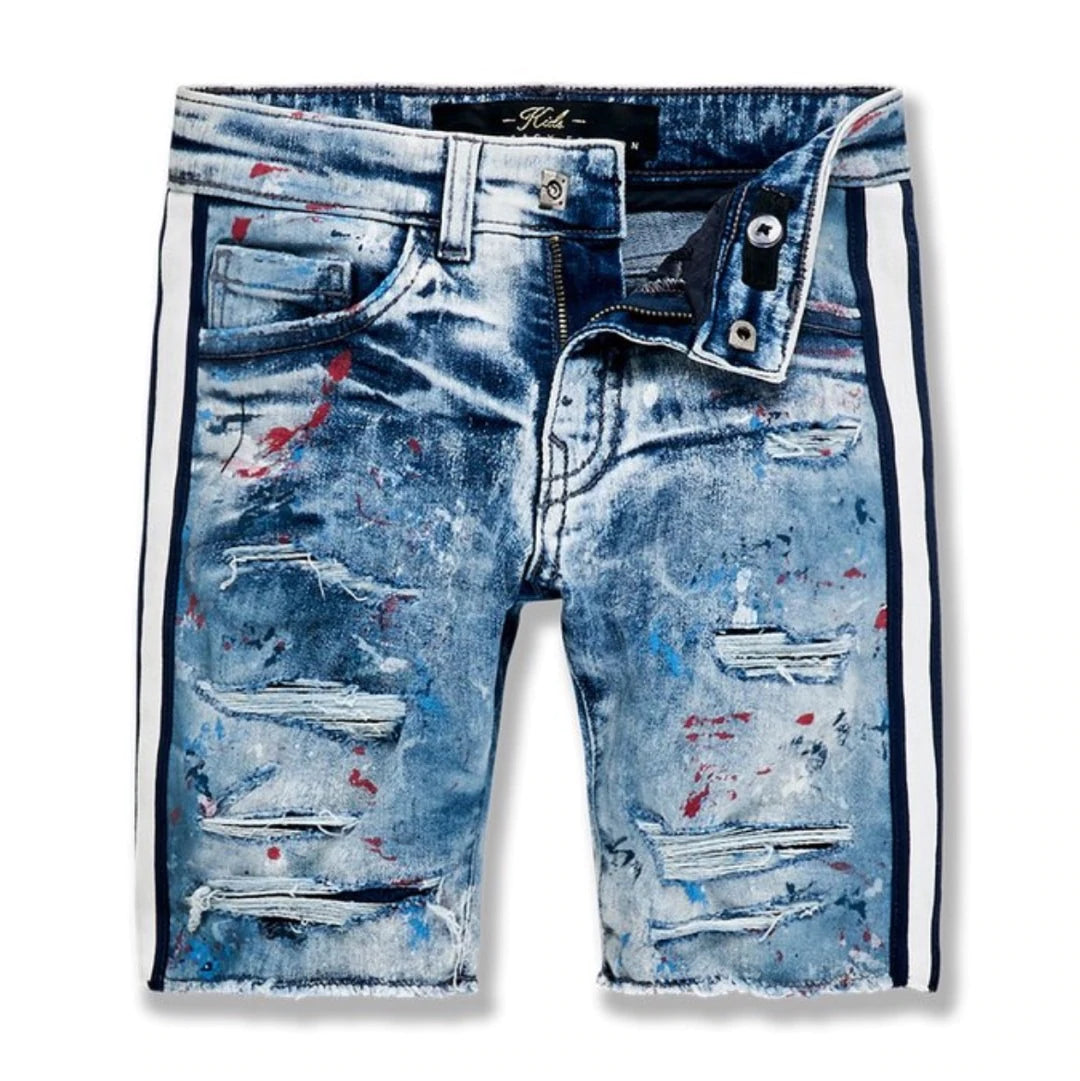 Jordan Craig - Kids Summertime Striped Denim Shorts - Paris - J3175SK