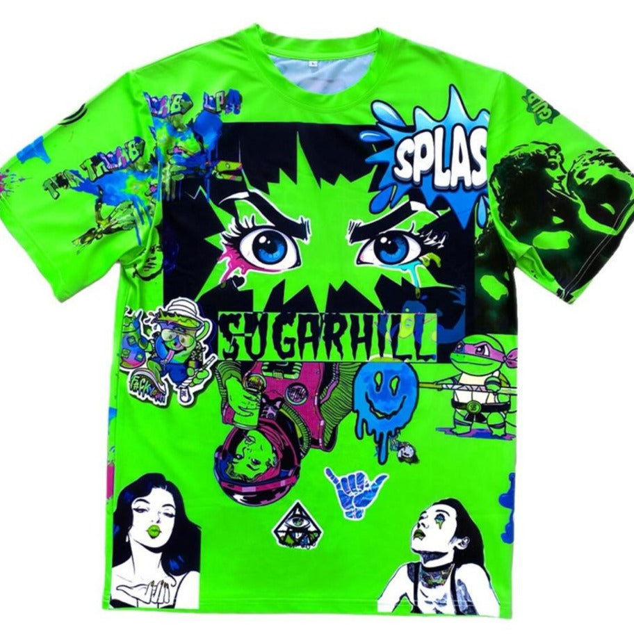 Sugarhill-Psycho Tee-Lime Green