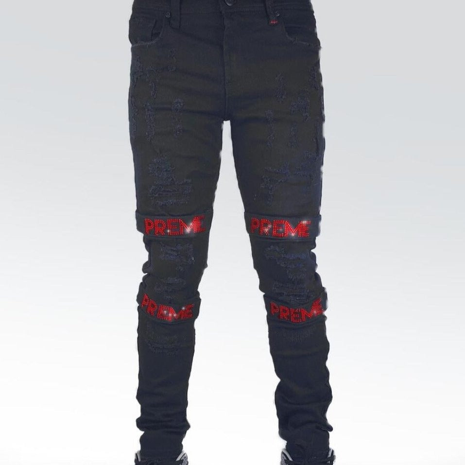 Preme Jeans-Preme Strap Red Crystal-Black-PR-WB-406