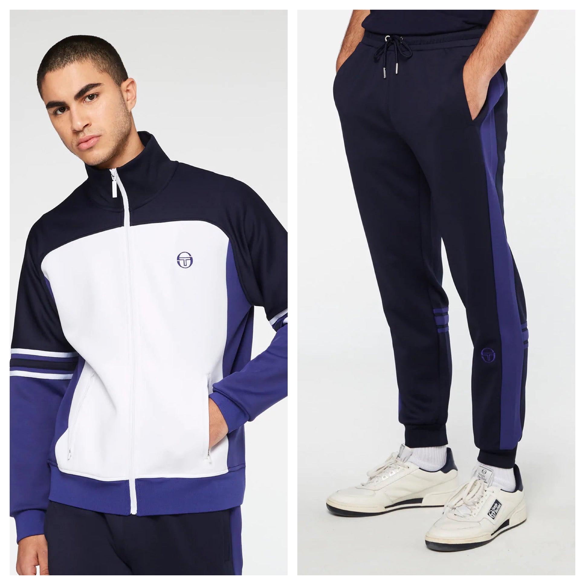 Sergio Tacchini - Cervinia Track Set - Maritime Blue – Todays Man