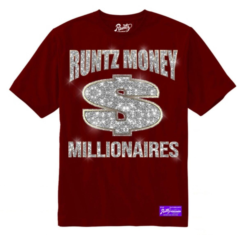 Runtz-Millionaires Tee-Burgundy