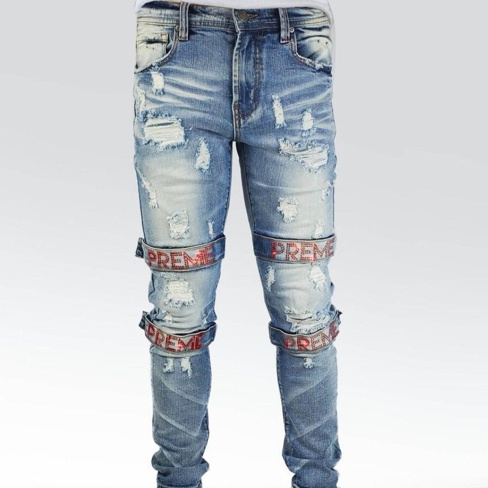 Preme Jeans-Preme Strap Red Crystal-Blue-PR-WB-408