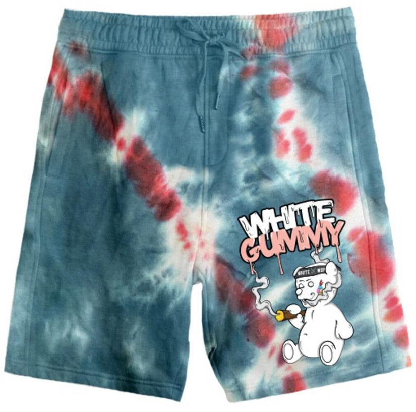 Runtz-White Gummy Shorts-Tie Dye