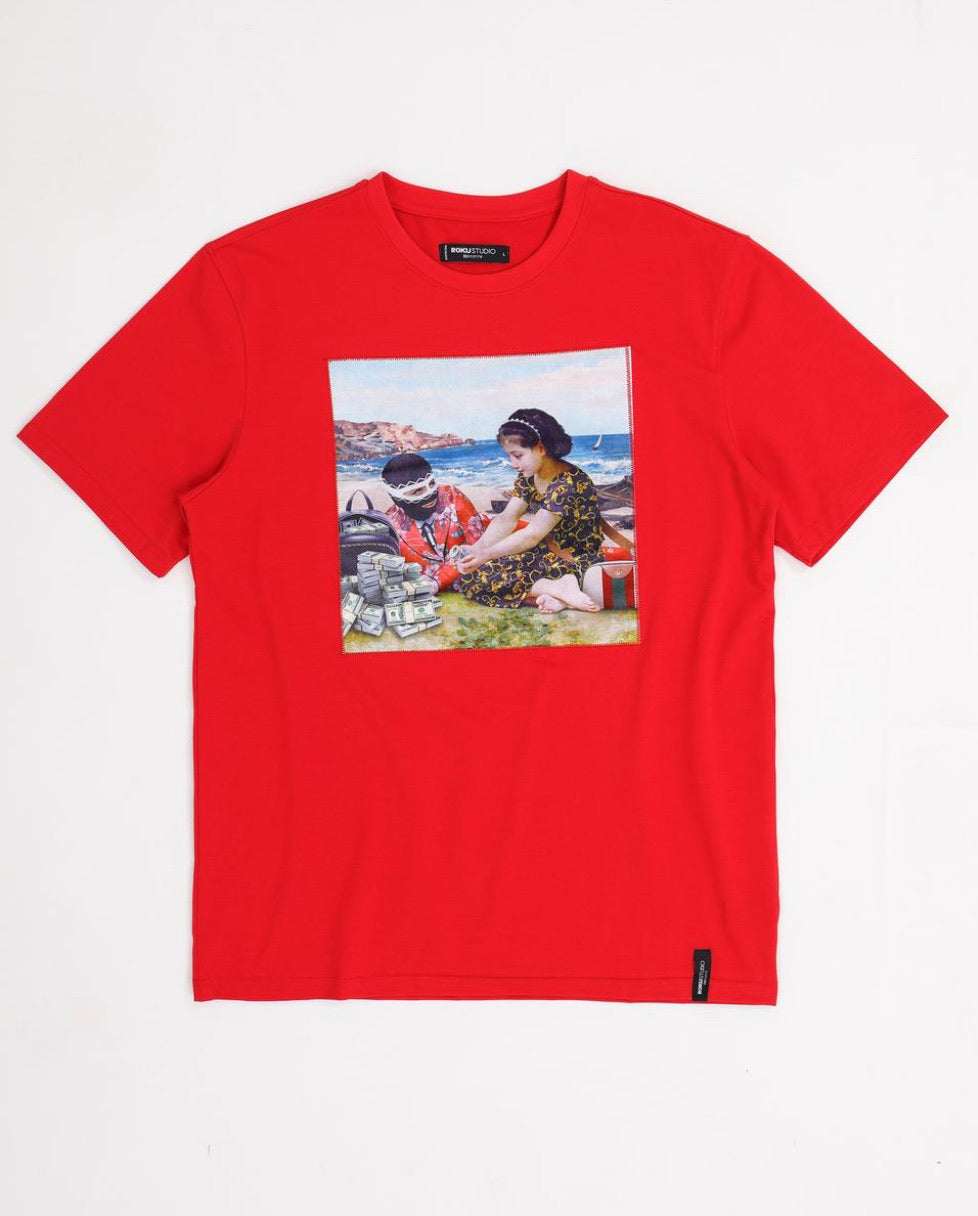Roku Studio-Children Trap Shirt-Red