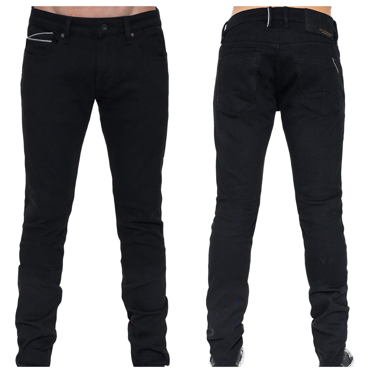 Rocker Slim Denim Jeans In Black