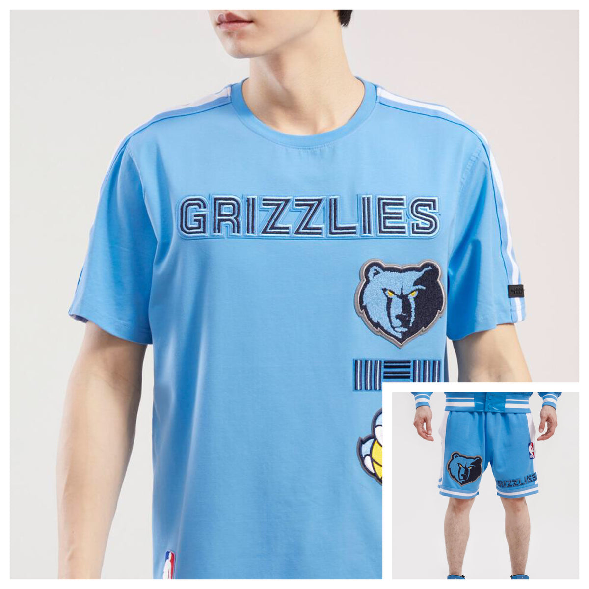 Pro Standard - Memphis Grizzlies Retro Classic Striped Set - University Blue