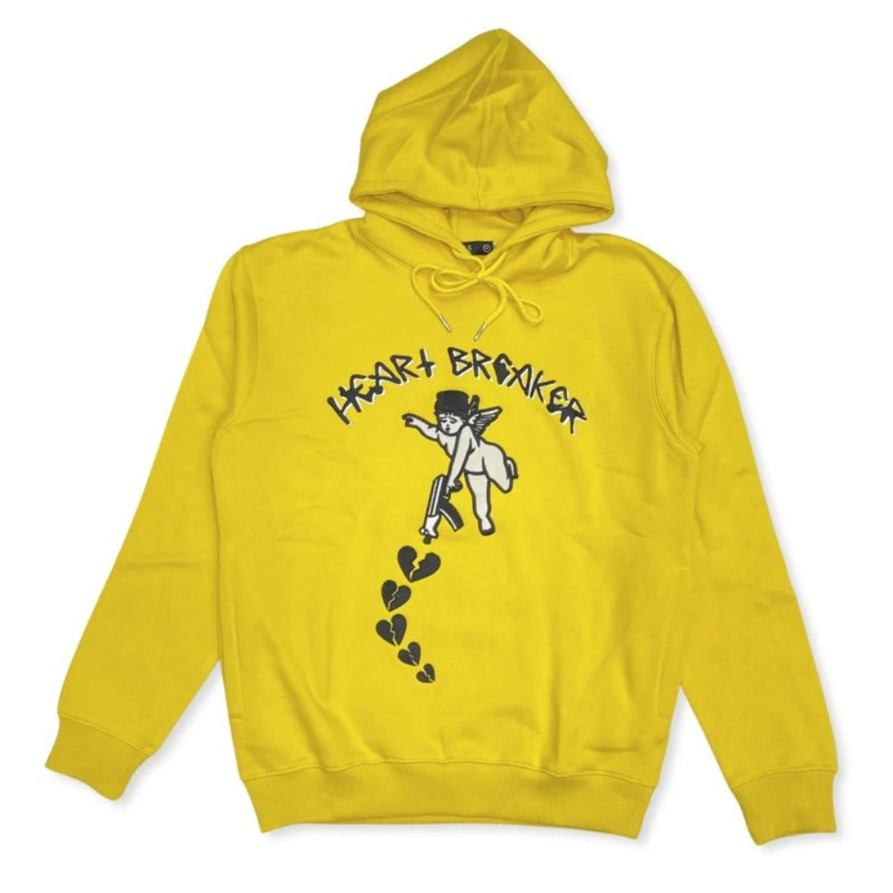 Focus Heart Breaker Hoodie-Yellows-Black