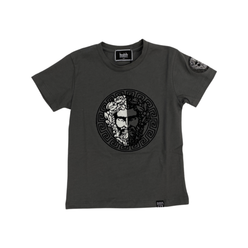 Kids Zeus Tee-Grey