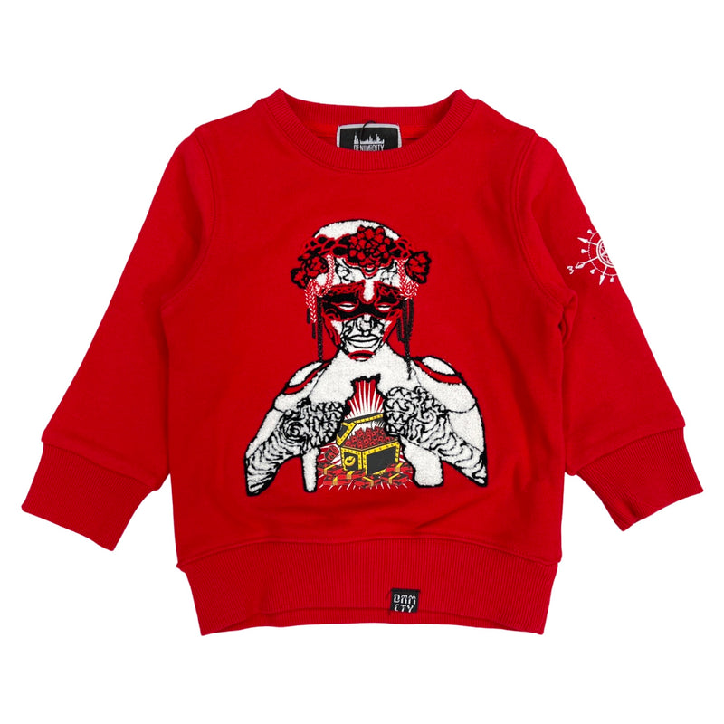 DNM-Kids Lady Of Tulum Crewneck-Red