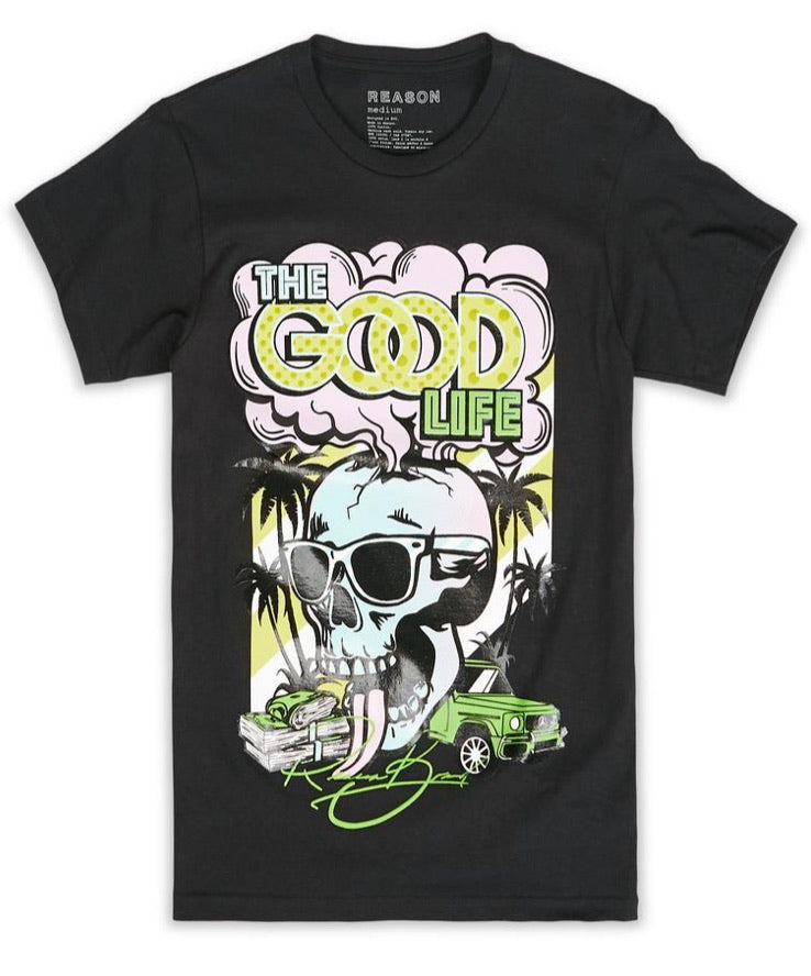 Reason Clothing-The Good Life Tee-Black