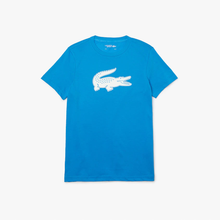 Men's SPORT 3D Print Crocodile Breathable Jersey T-shirt - Blue / White - TH2042