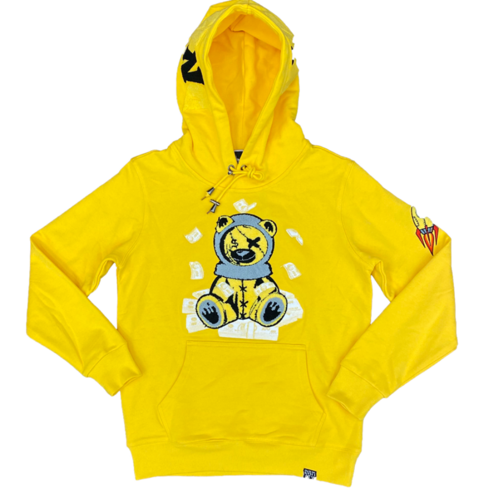 DenimICity-Astro Bear Hoodie-Yellow