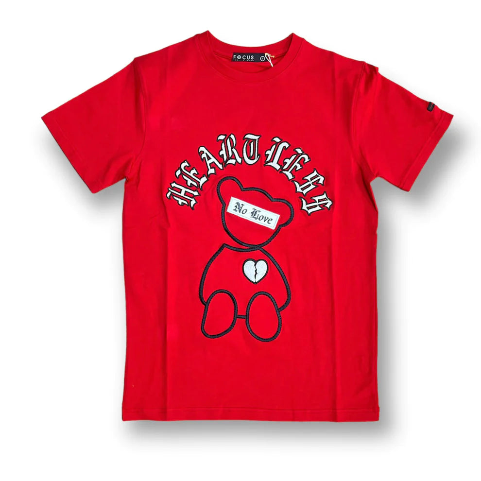 Focus "Heartless" No Love Tee-Red