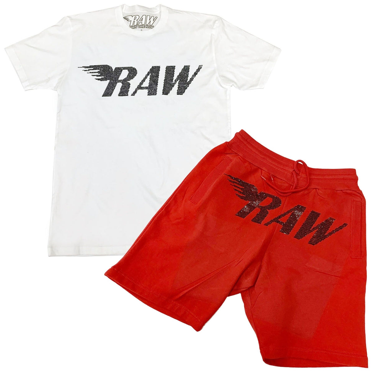 Rawyalty-Black Bling Set-White/Red